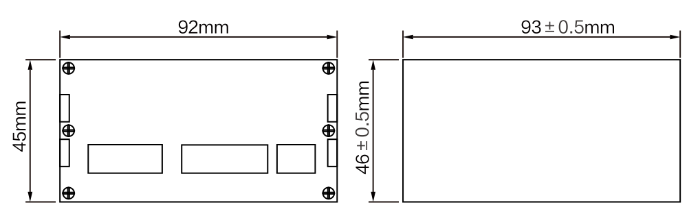 MK-T600 Weighing Indicator dimension drawing
