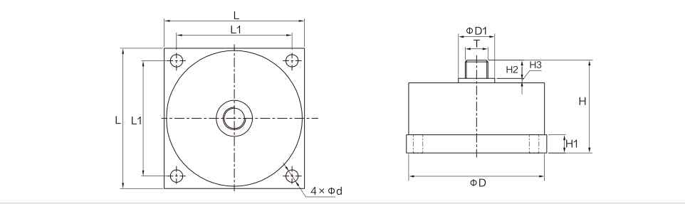 MK114 Spoke Type Load Cell dimension drawing
