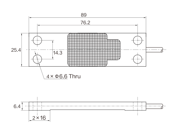 MK1205 Tension Load Cell dimension drawing