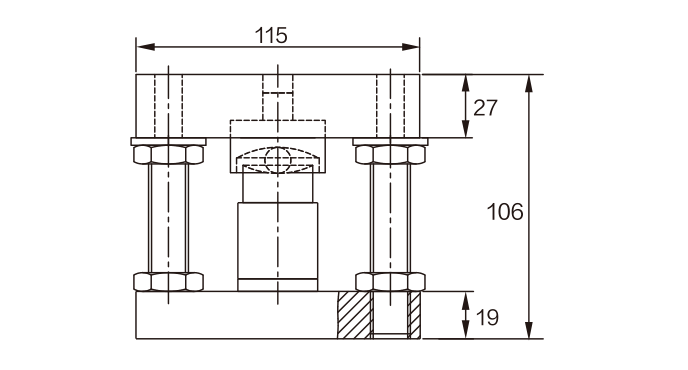 MK501-M Weighing Module dimension drawing