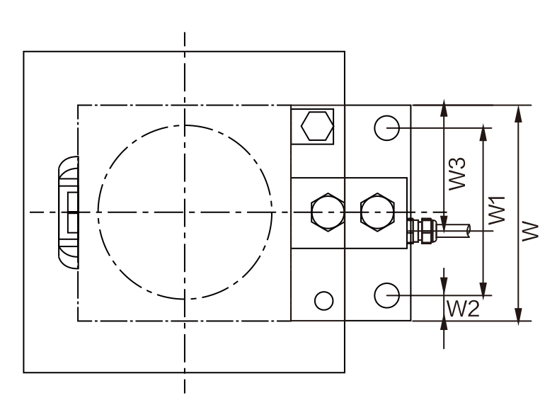 MK503-M Weighing Module dimension drawing
