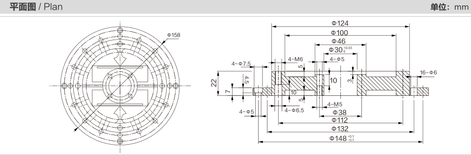 MK905 Torque Sensor dimension drawing