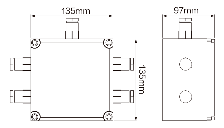 MKEC5-02 Junction Box dimension drawing