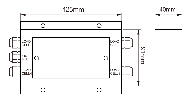 MKEC5-SS Junction Box dimension drawing